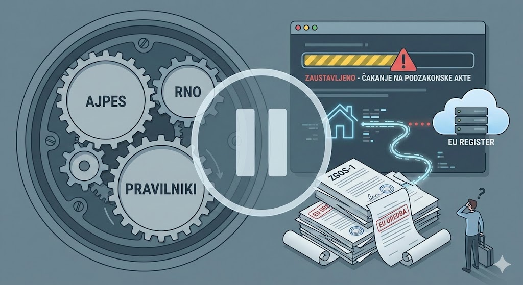 ZGos-1: zaradi pravnega vakuuma AJPES zamika tudi prenovo RNO