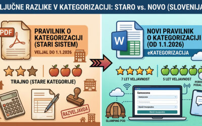 Nova kategorizacija je tu: Konec »večnih« zvezdic in obvezna digitalizacija postopkov