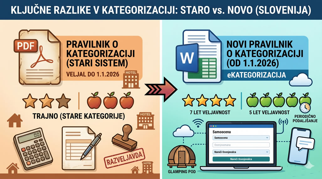 Nova kategorizacija je tu: Konec »večnih« zvezdic in obvezna digitalizacija postopkov