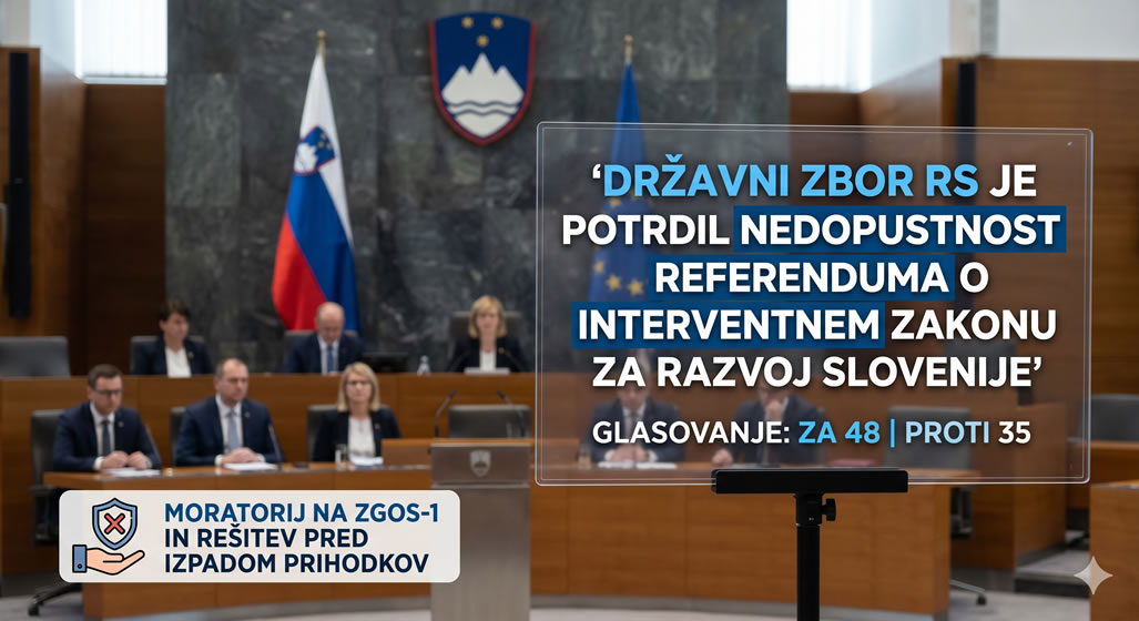 DZ potrdil nedopustnost referenduma za interventni zakon. Kaj sledi?