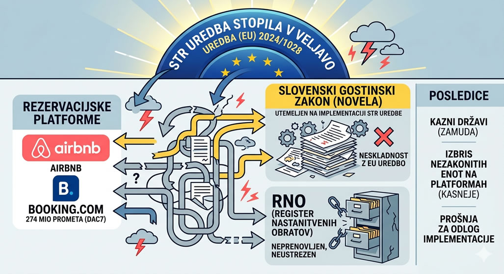 Evropska STR uredba stopila v veljavo: Kje je obljubljena implementacija in zakaj slovenski gostinski zakon pada na izpitu?
