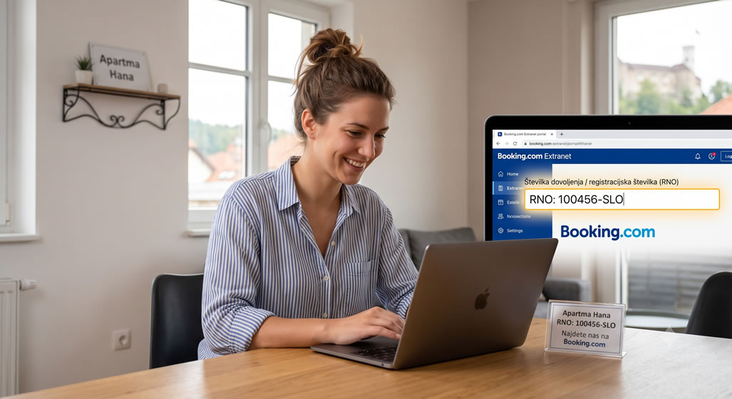 Booking.com ponudnikom omogočil vnos RNO številke
